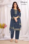 Aaysha By Banwery Malai Crape Embroidery Work Kurti With Bottom